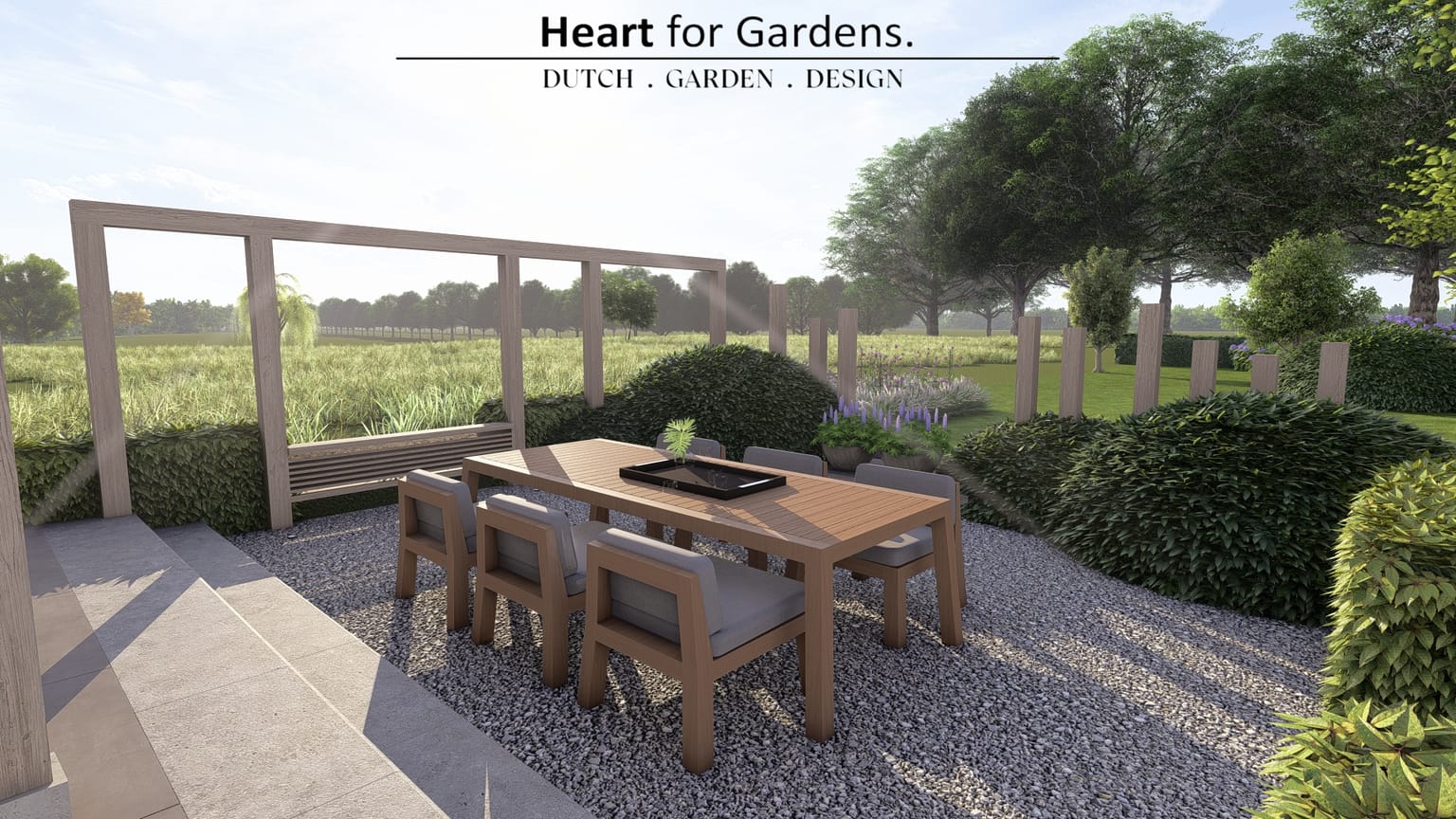 Eigentijdse luxe natuurlijke tuin afbeelding 9