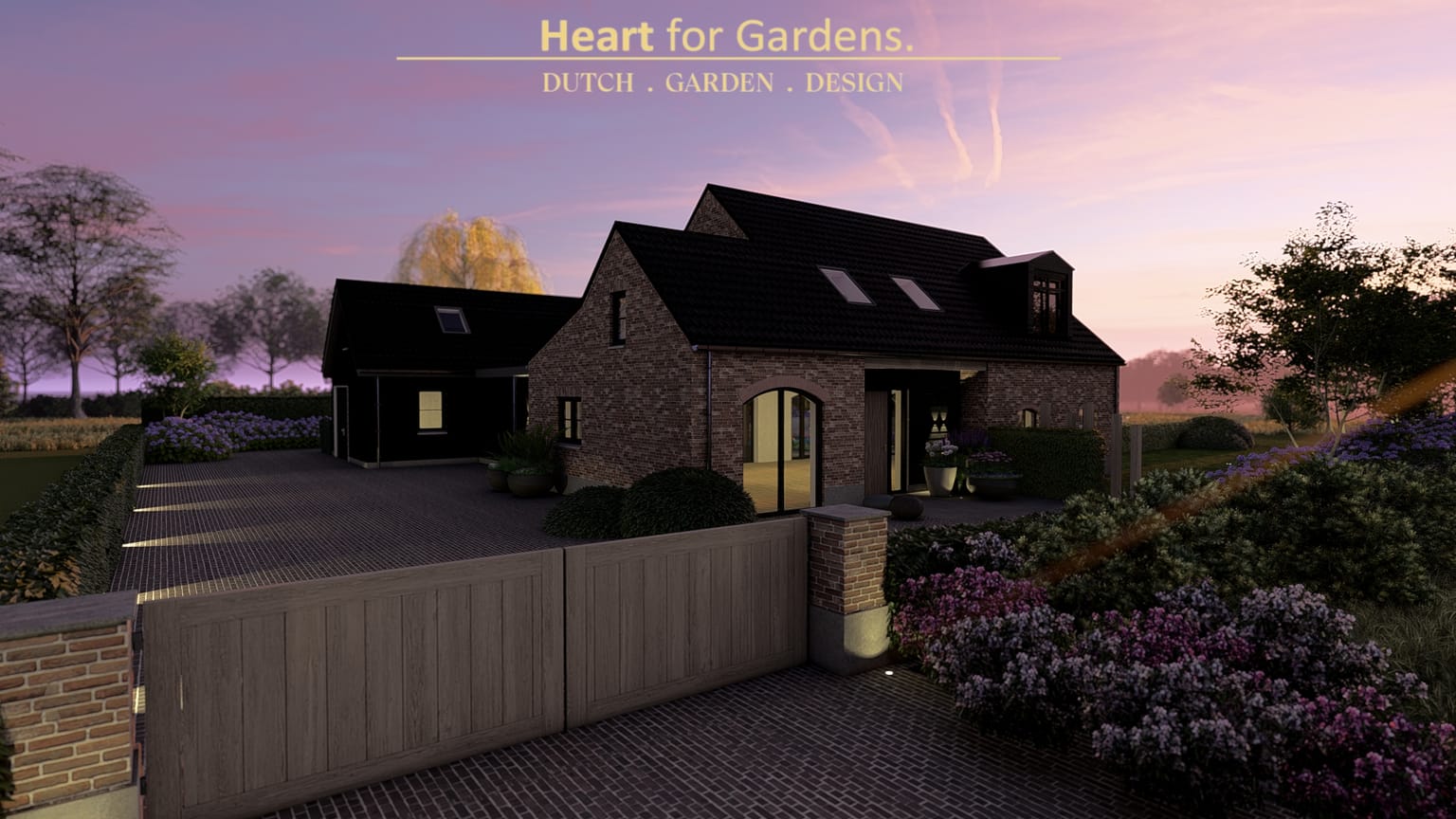 Eigentijdse luxe natuurlijke tuin afbeelding 18