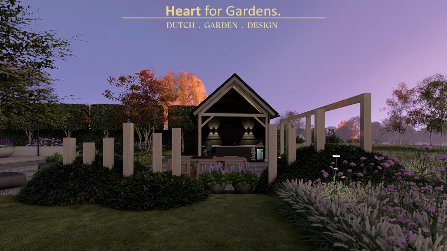 Eigentijdse luxe natuurlijke tuin afbeelding 21