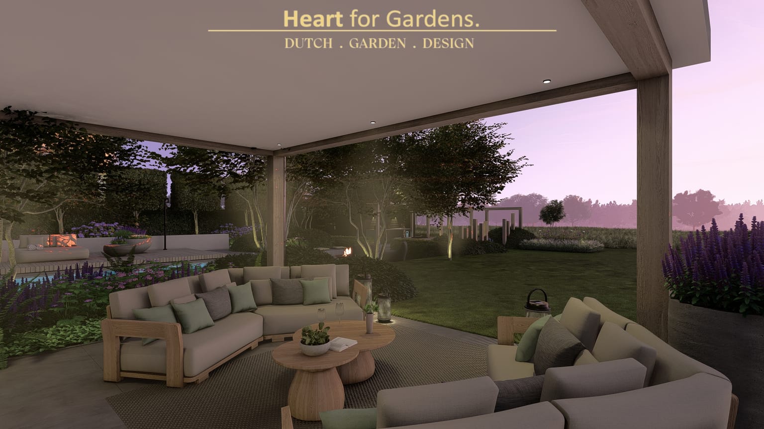 Eigentijdse luxe natuurlijke tuin afbeelding 22