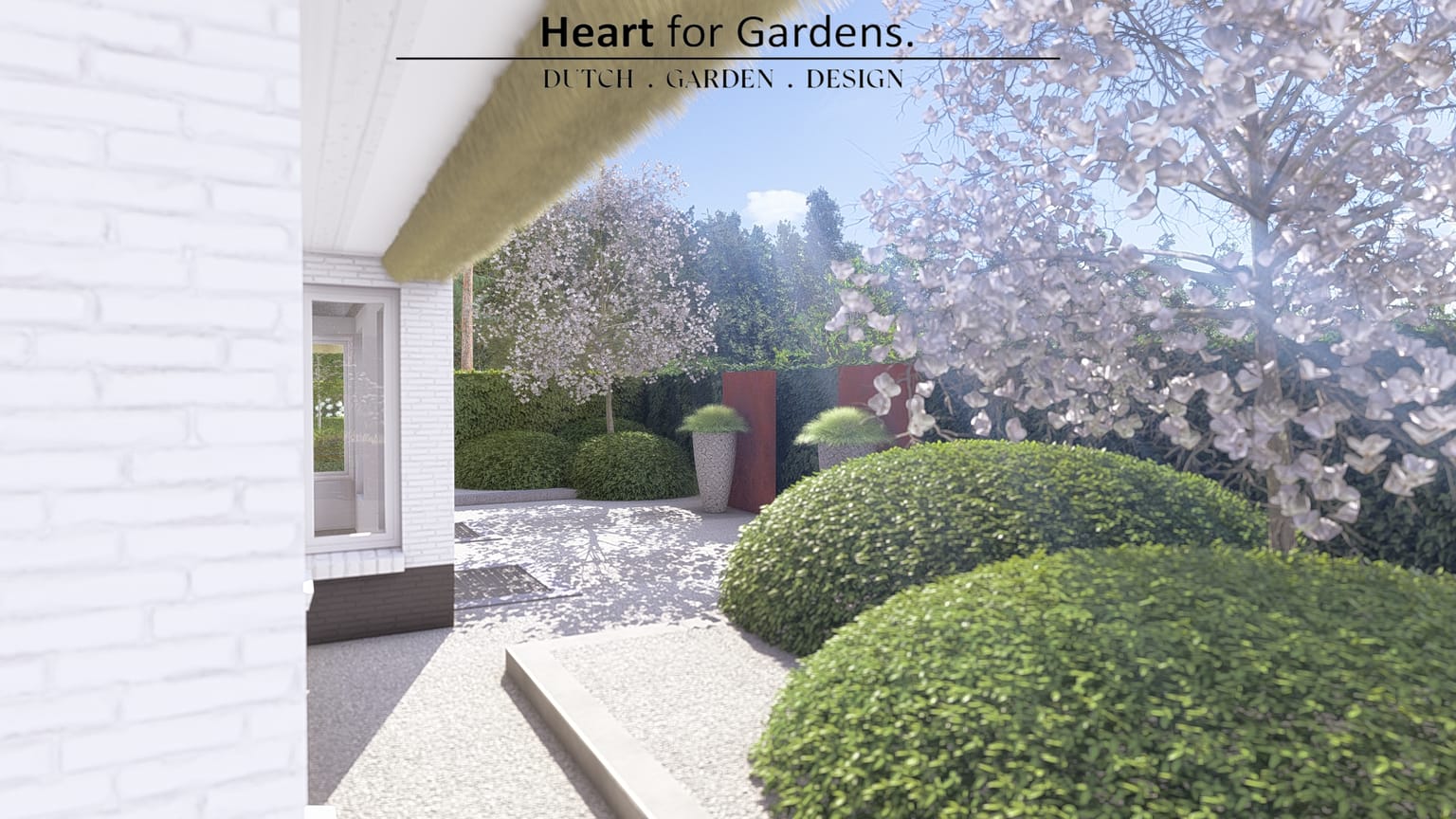 Sfeervolle landelijke tuin met zwembad afbeelding 8